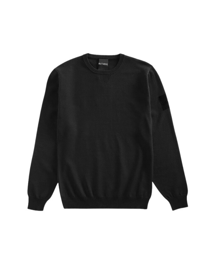 maillot-noir-a-col-rond