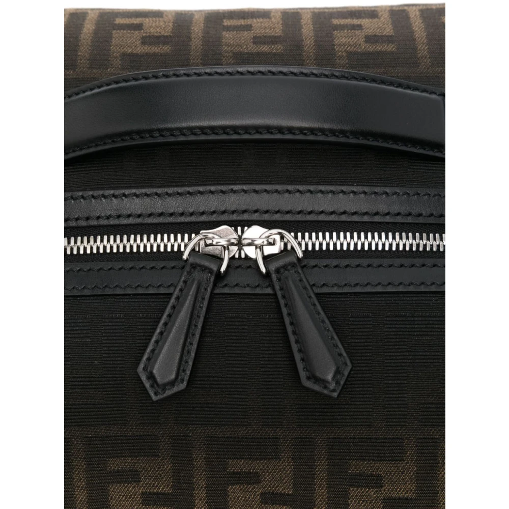 Fendi Eclissi FF Motief Handtas Brown Heren