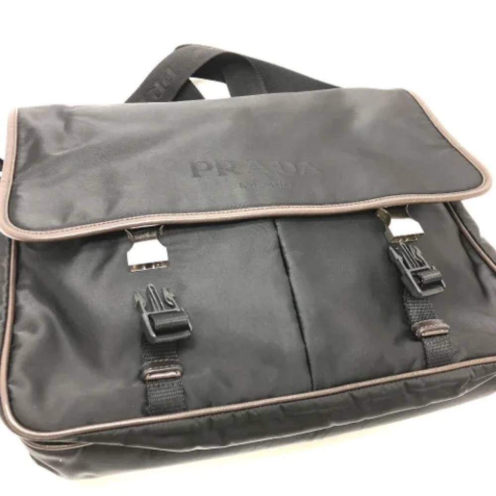 Prada Vintage Pre-owned Fabric prada-bags Black Dames