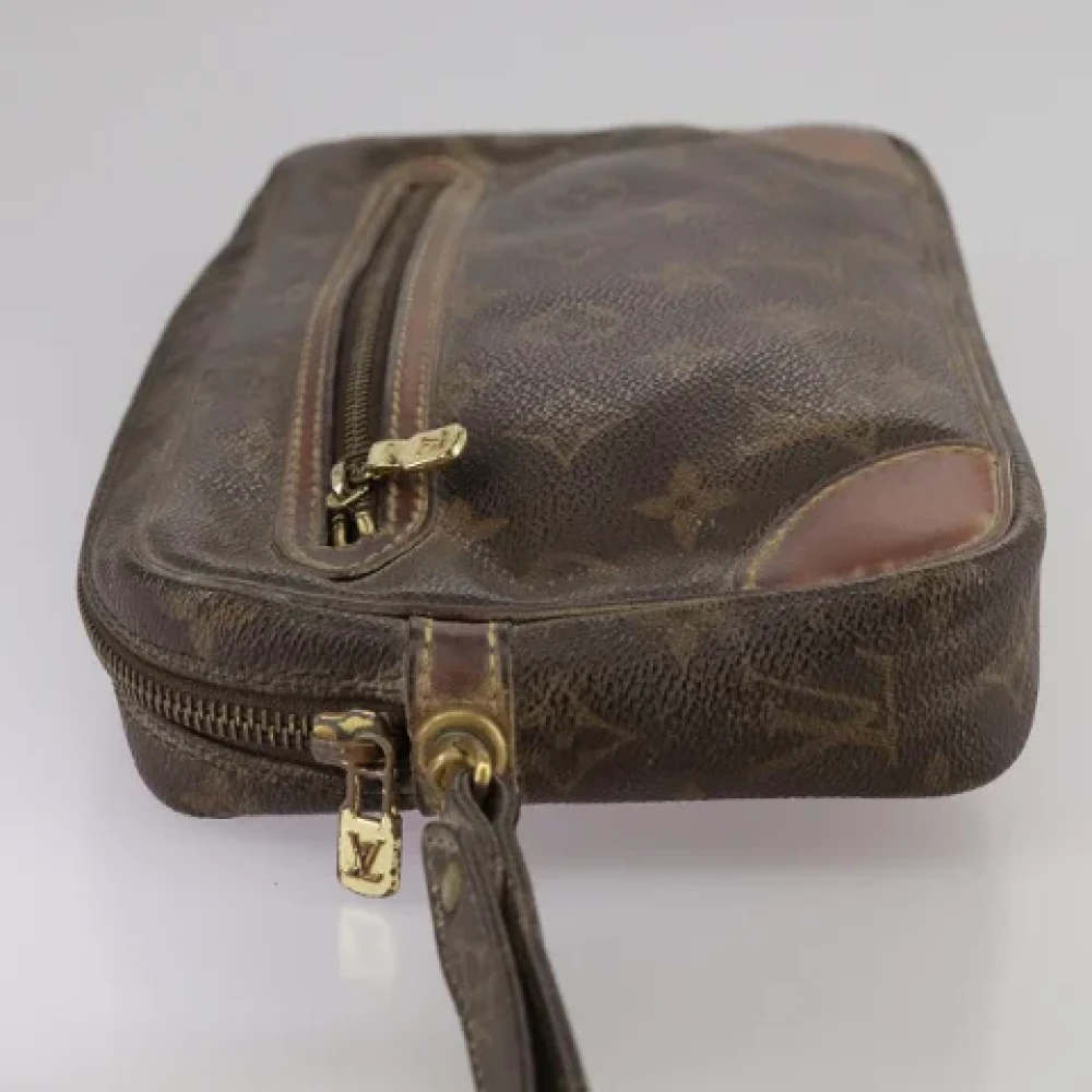 Louis Vuitton Vintage Pre-owned Canvas clutches Brown Dames