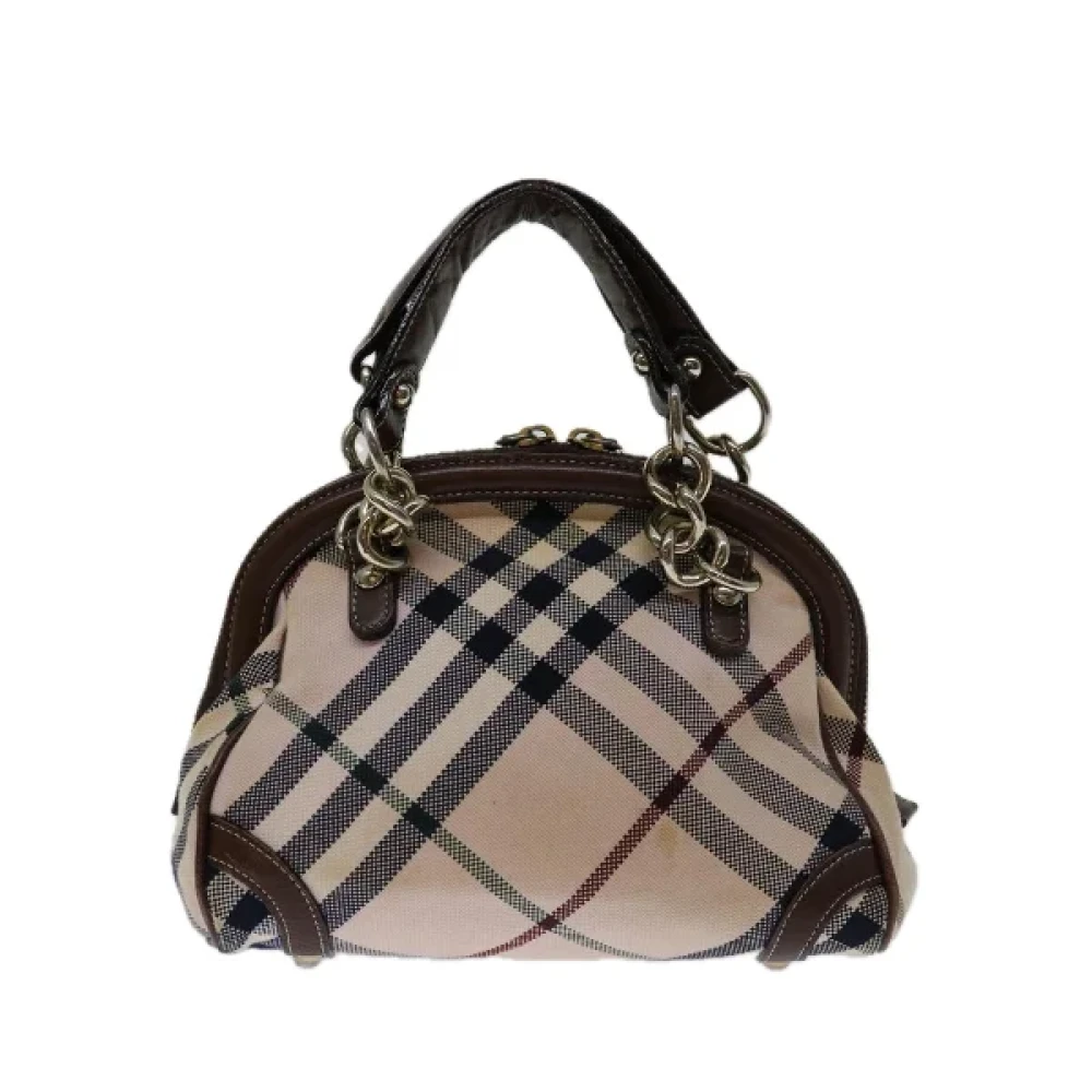 Burberry Vintage Pre-owned Cotton handbags Beige Dames