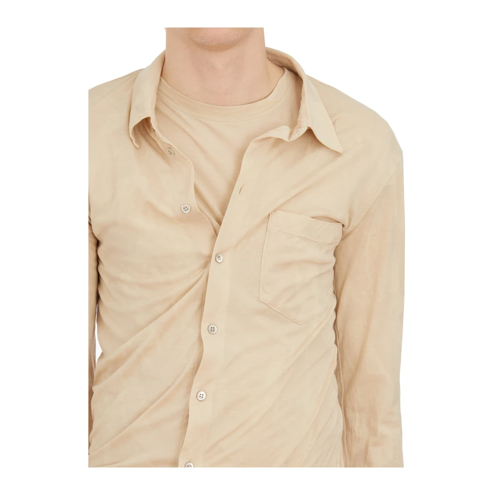 Magliano Dubbele Katoenen Overhemd Beige Heren