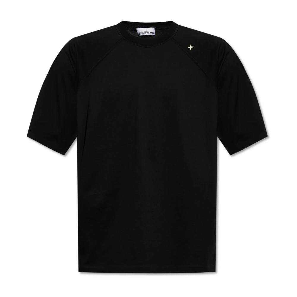 Stone Island Katoenen T-shirt Black Heren
