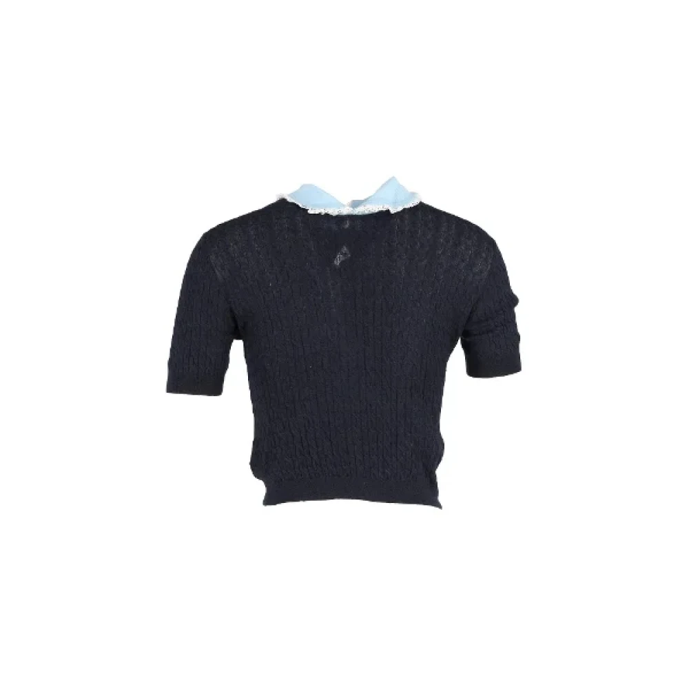 Miu Pre-owned Cotton tops Blue Dames