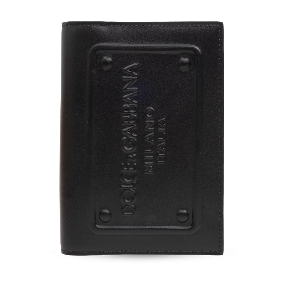 Dolce & Gabbana Zwarte accessoires met logo plaatje Black Heren