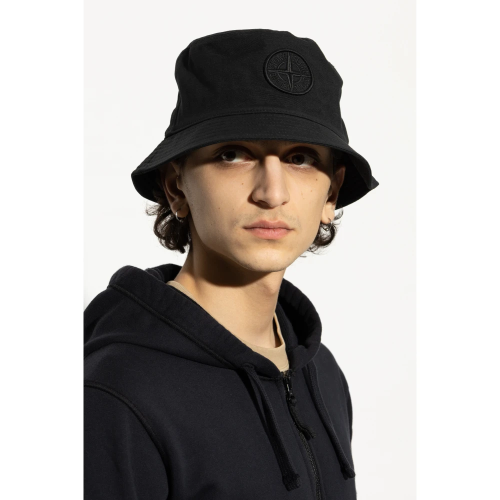 Stone Island Pet met logo Black Heren