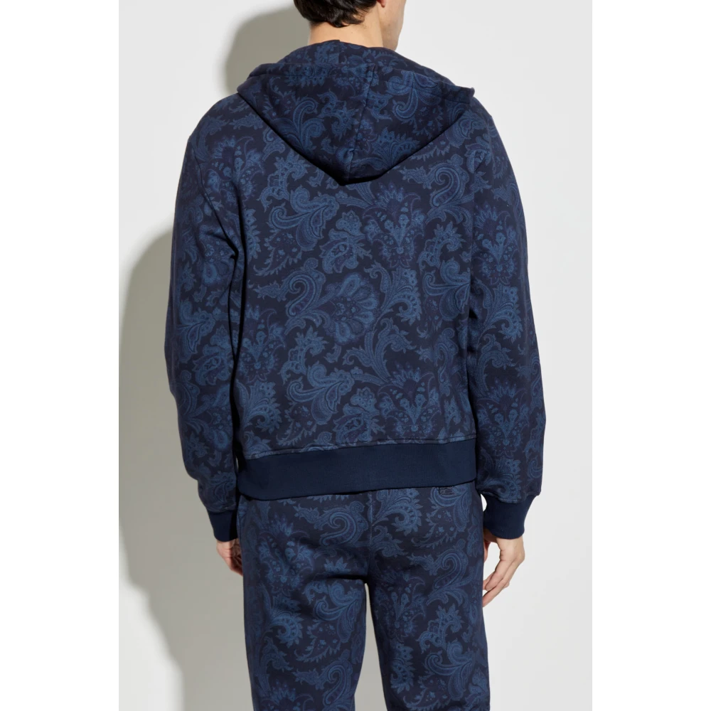 ETRO Hoodie Blue Heren