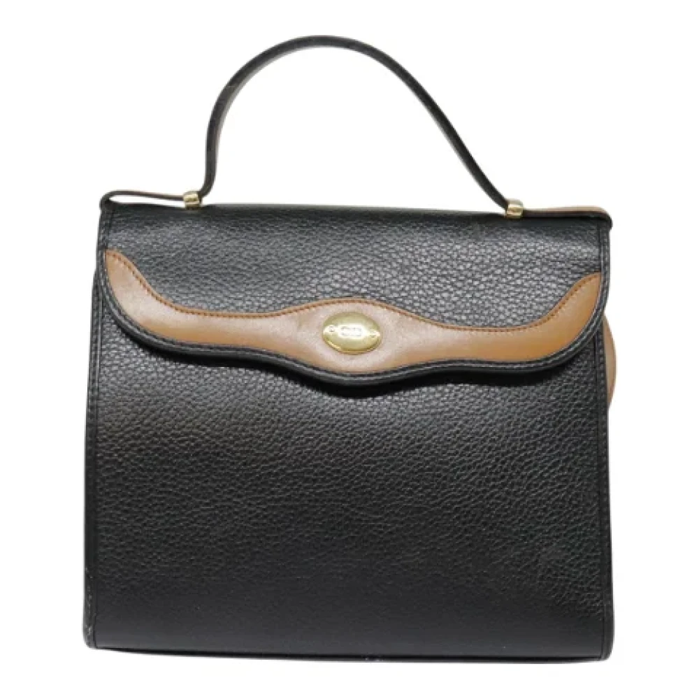 Dior Vintage Pre-owned Leather dior-bags Black Dames