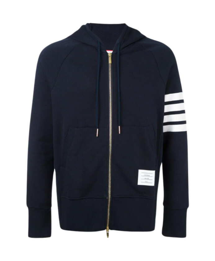 sweat-a-capuche-zippe-4-bar-bleu-fonce