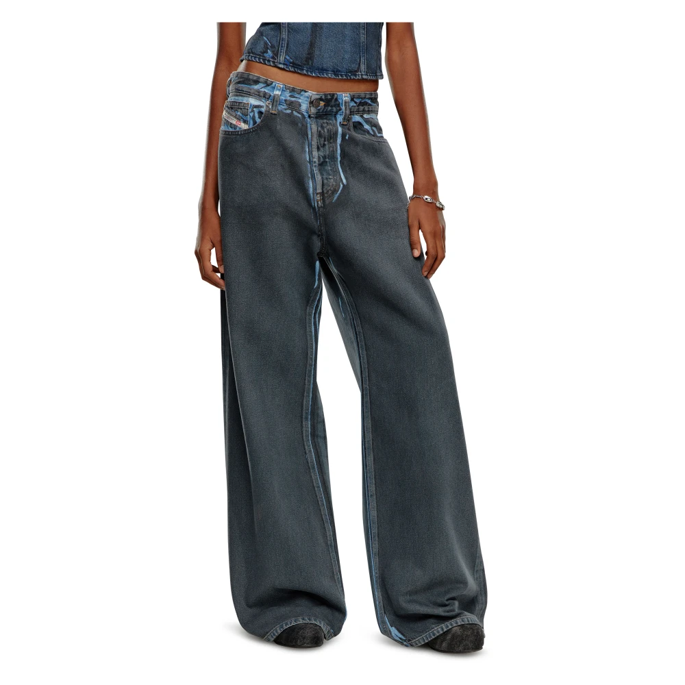Diesel Straight Jeans 1996 D-Sire Gray Dames