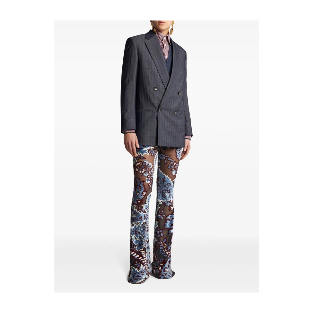 ETRO Blauwe MW Jas voor Mannen Blue Dames