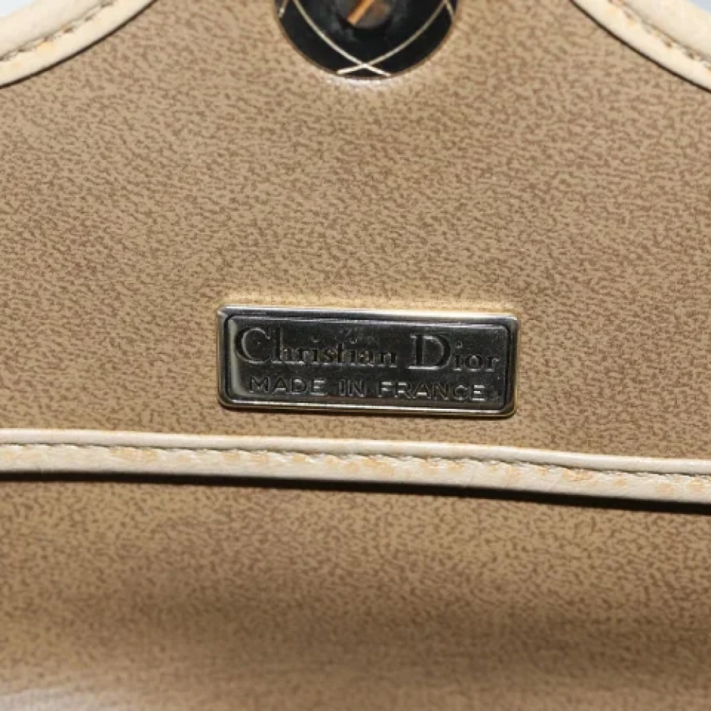 Dior Vintage Pre-owned Leather dior-bags Beige Dames