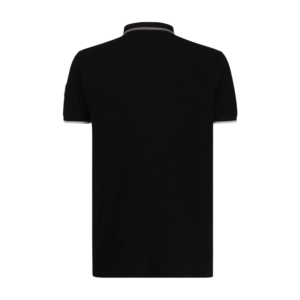 Colmar Zwart Poloshirt met Contrasterende Strepen Black Heren