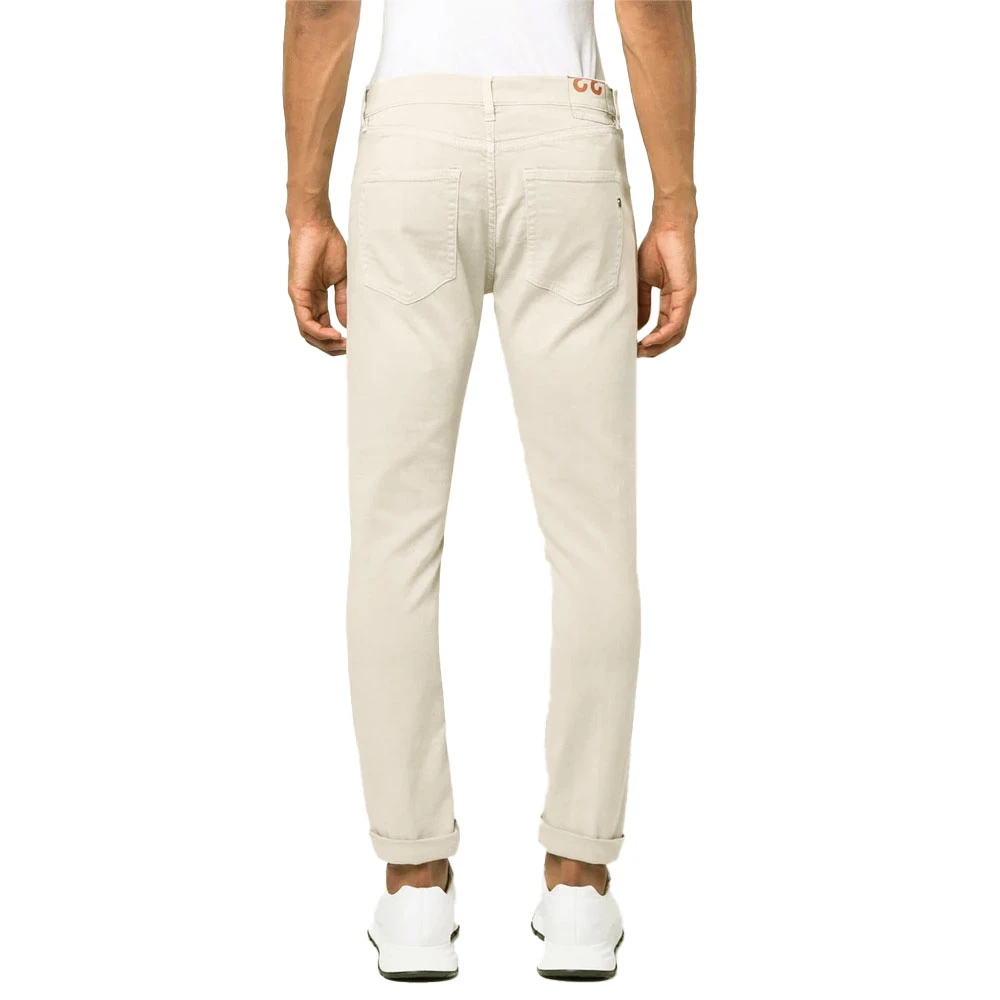 Dondup Icon Jeans NorHeren Pasvorm Gemaakt in Italië Beige Heren