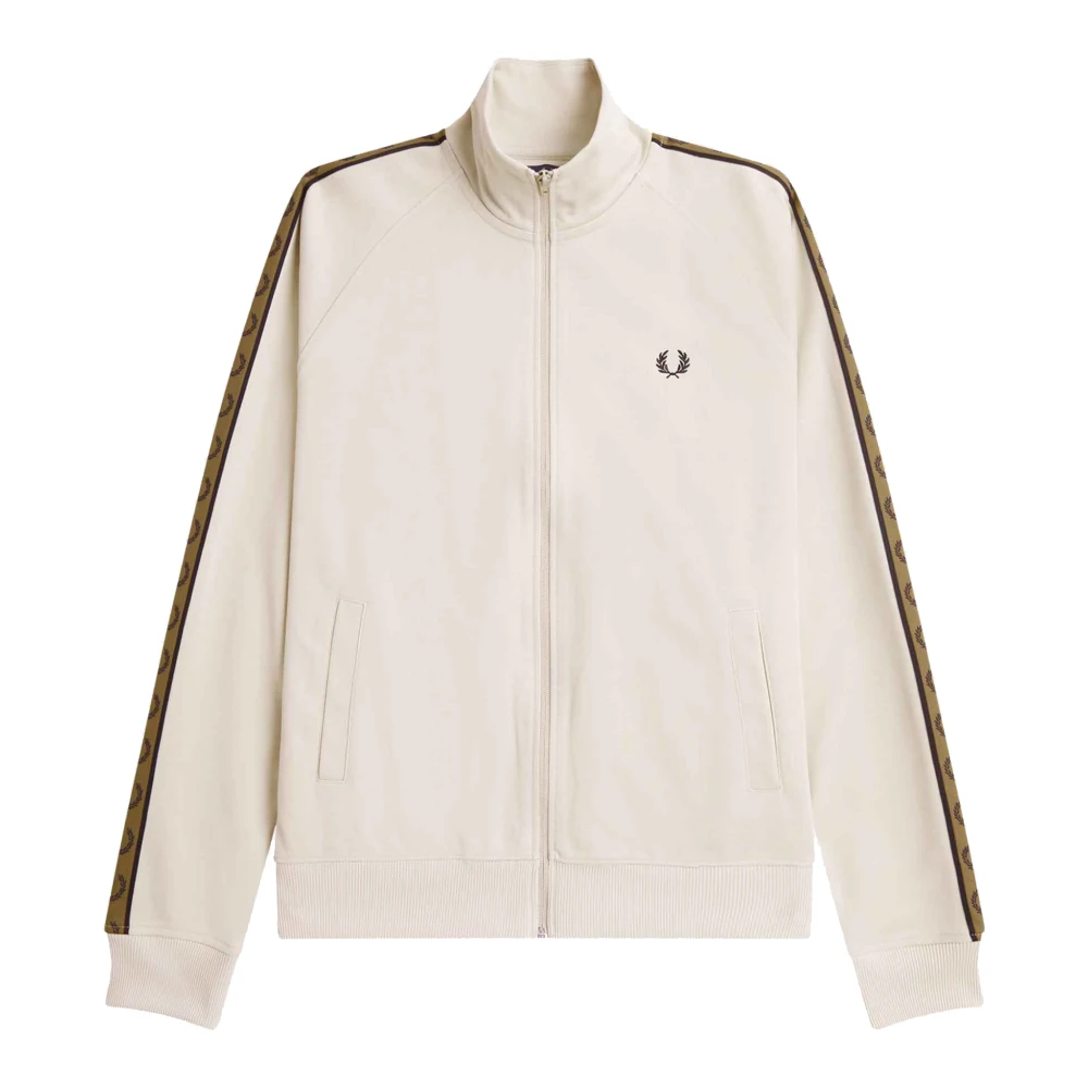 Fred Perry Contrasterende trackjack White Heren