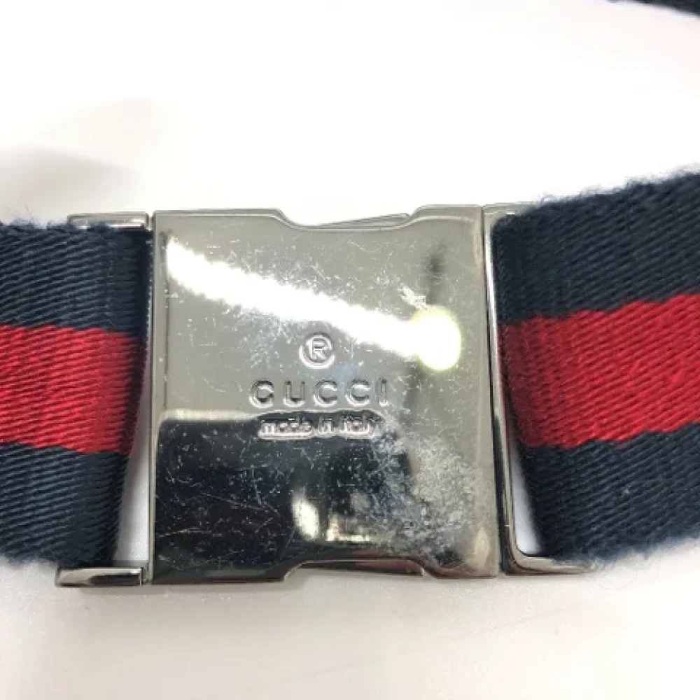 Gucci Vintage Pre-owned Canvas gucci-bags Blue Heren