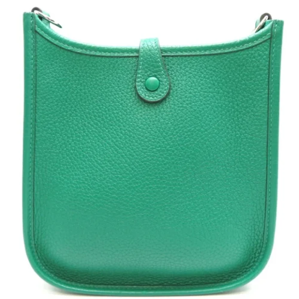 Hermès Vintage Pre-owned Leather shoulder-bags Green Dames
