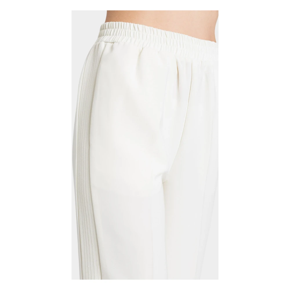 Twinset Geborduurde Straight Leg Broek White Dames