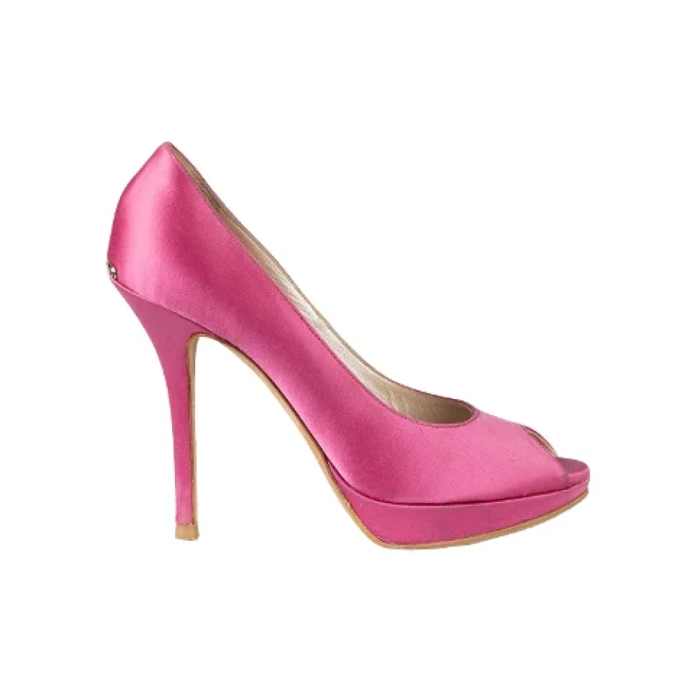 Dior Vintage Pre-owned Satin heels Pink Dames