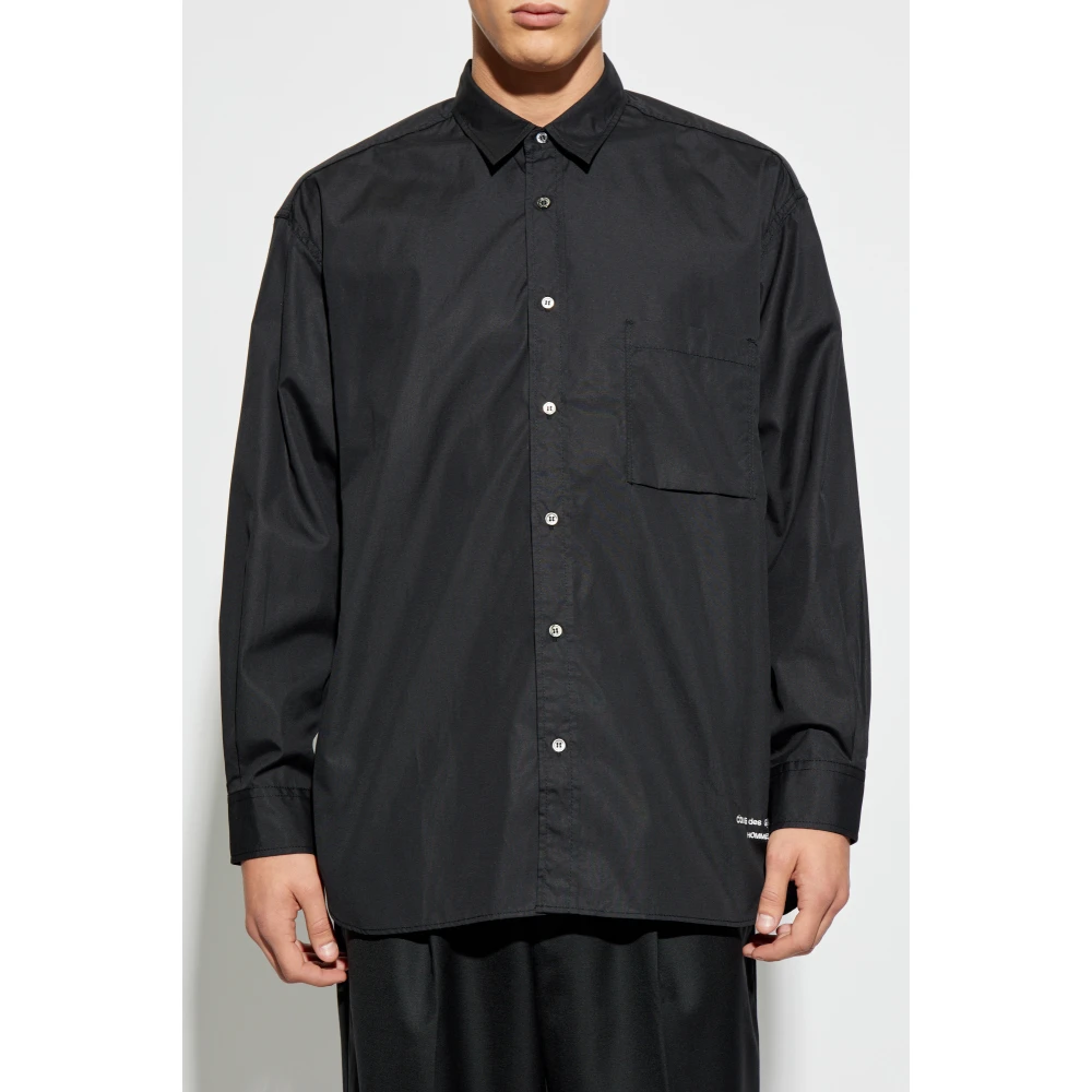 Comme des Garçons Shirt met logo Black Heren