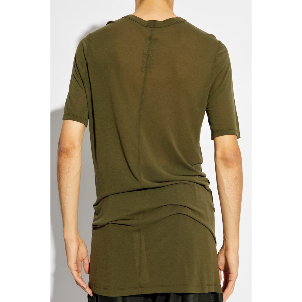 Rick Owens Level T-Shirt Green Heren