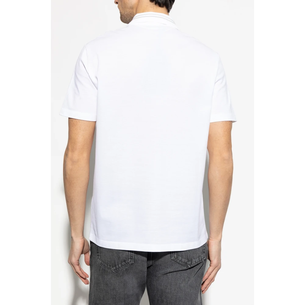 Versace Polo met logo White Heren