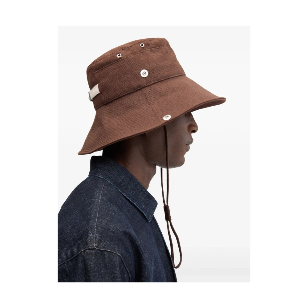 Jacquemus Bruin Koordtrekken Ringen Smalle Rand Brown Dames