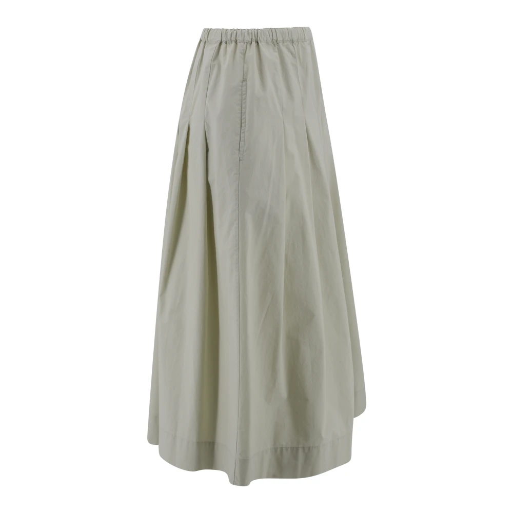 Soeur Katoenen rok met zakken en plooien Beige Dames