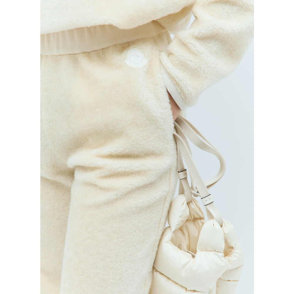 Moncler Teddy Weave Track Pants Beige Dames