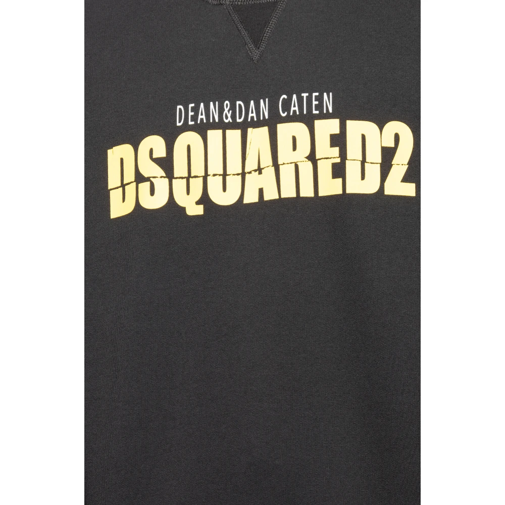 Dsquared2 Sweatshirt met print Black Heren