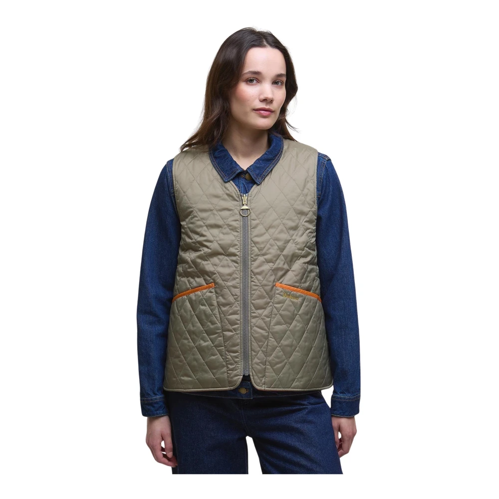 Barbour Women's Green Reversible Quilted Vest