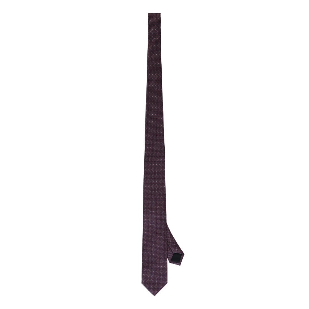 Corneliani Zijden Jacquard Stropdas Red Heren