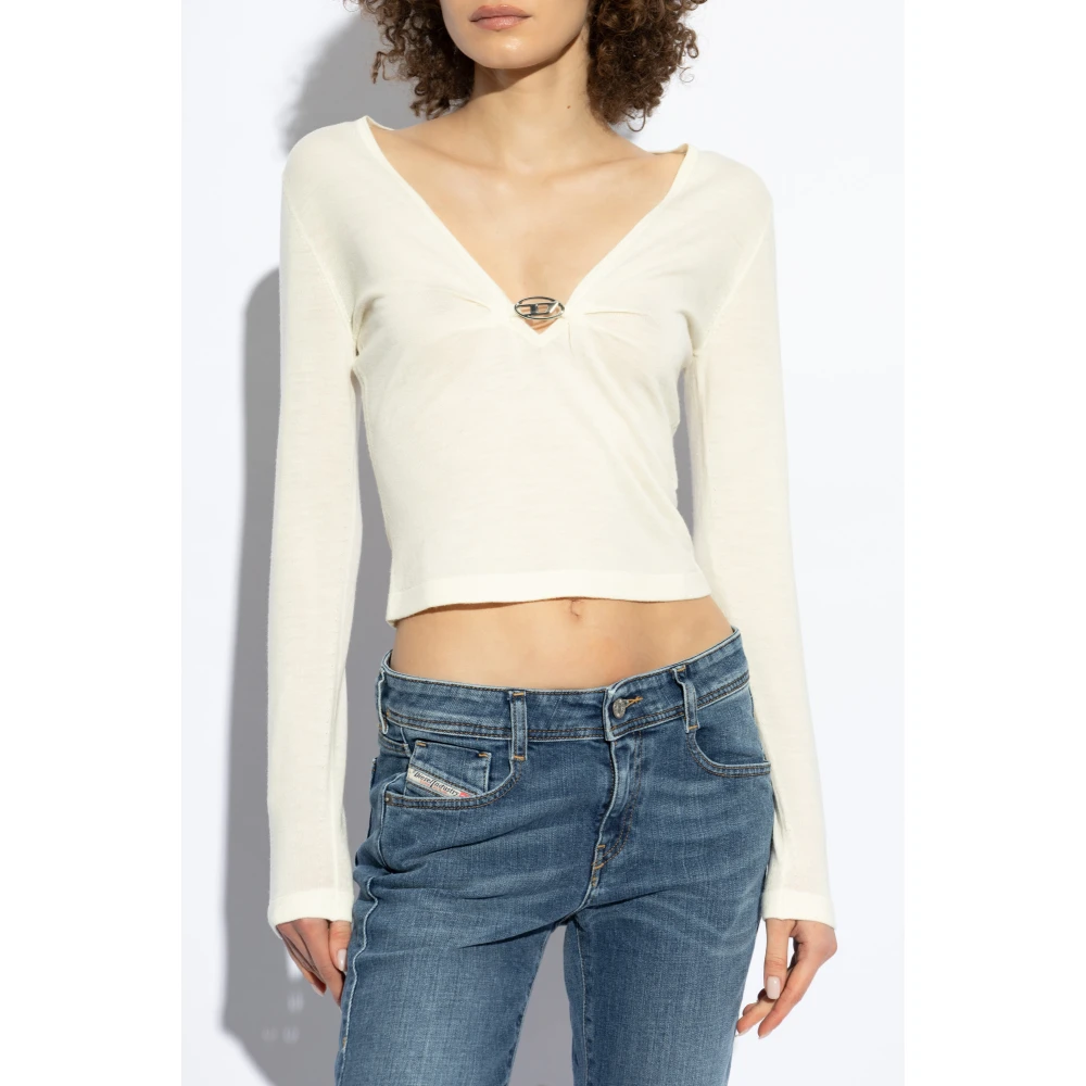 Diesel Top M-Piaffy Beige Dames