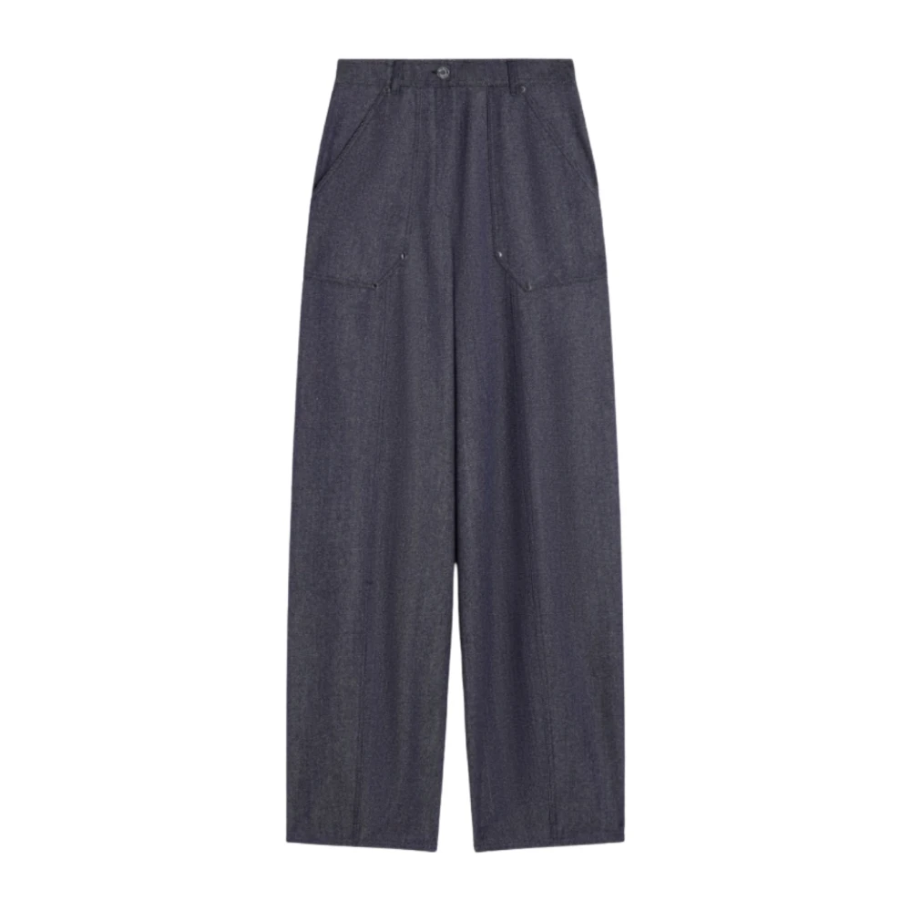 Max Mara Damen Blau Hosen, Xsgröße: