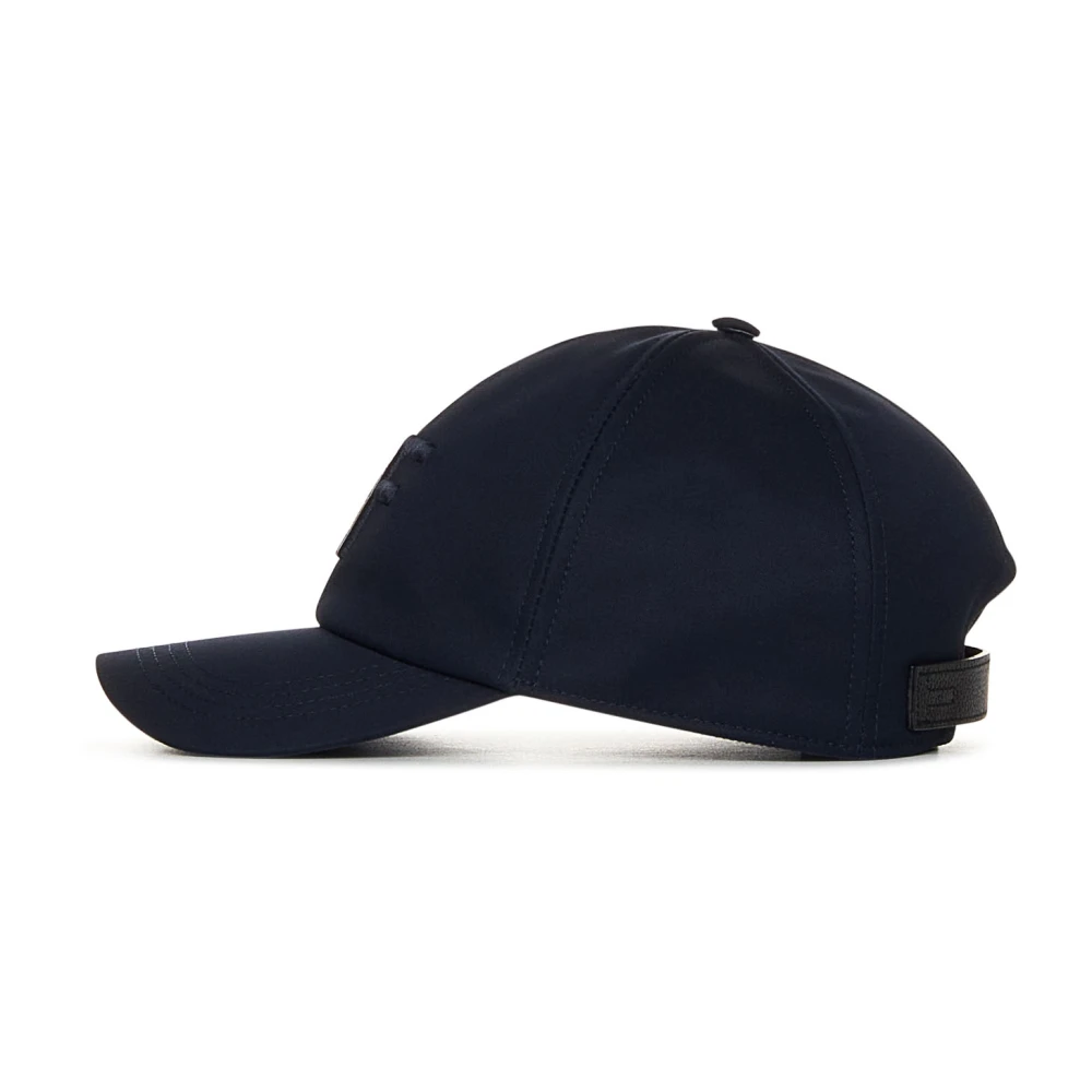 Tom Ford Blauwe Baseballpet met Logo Borduursel Blue Heren