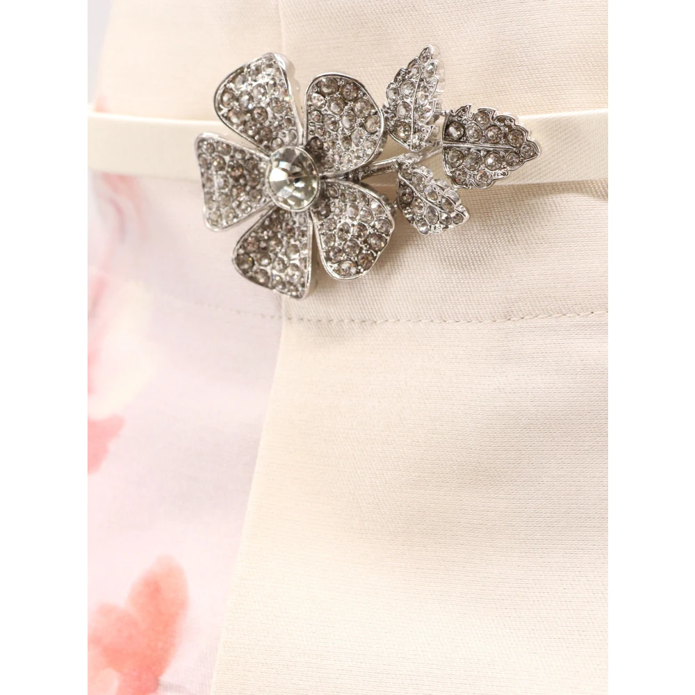 Zimmermann Shorts met bloemenprint van zijdemix Pink Dames