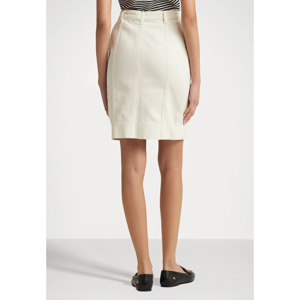Ralph Lauren Mini Kokerrok White Dames