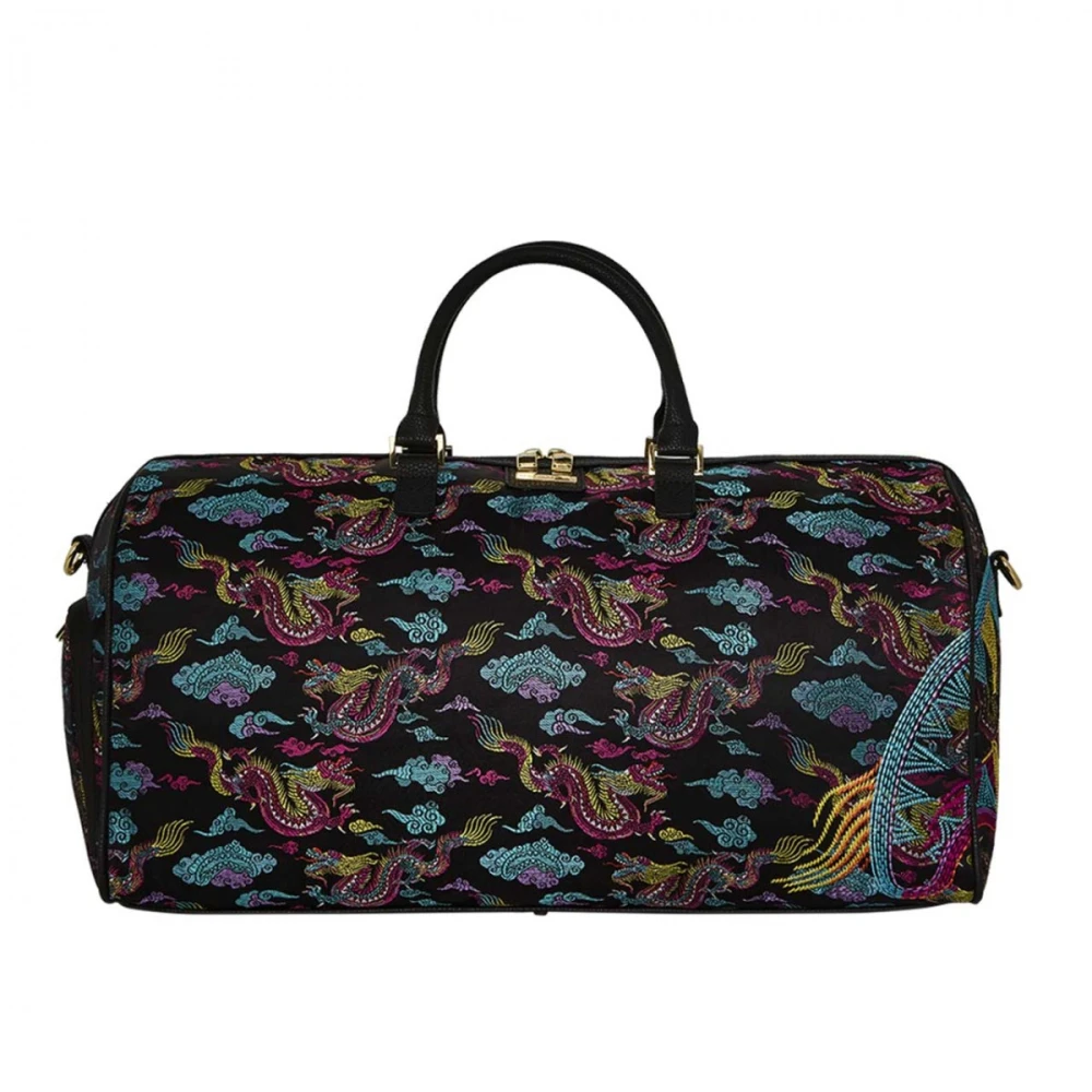 Sprayground Geborduurde draak reistas Multicolor Heren