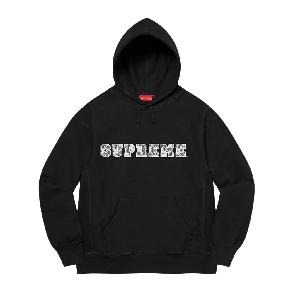 Supreme Zwarte Kant Hoodie Beperkte Oplage Black Heren