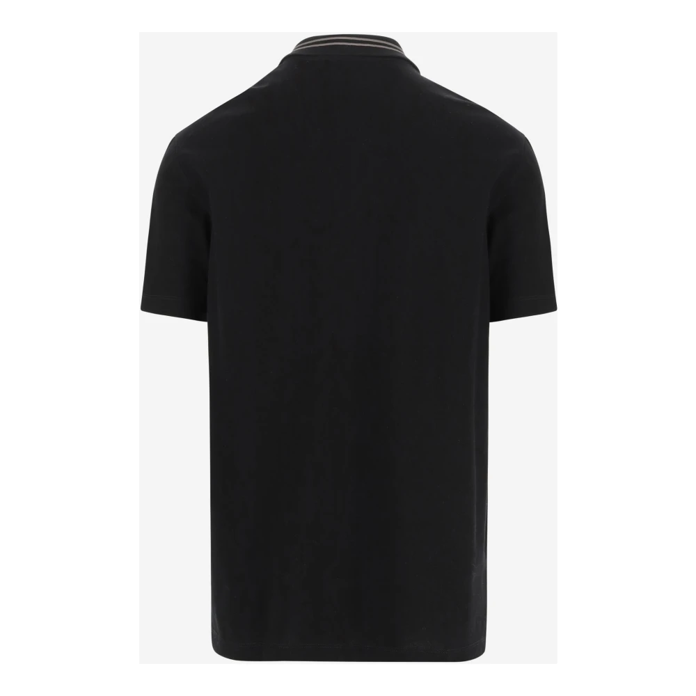 Versace Zwarte T-shirts en Polos Black Heren