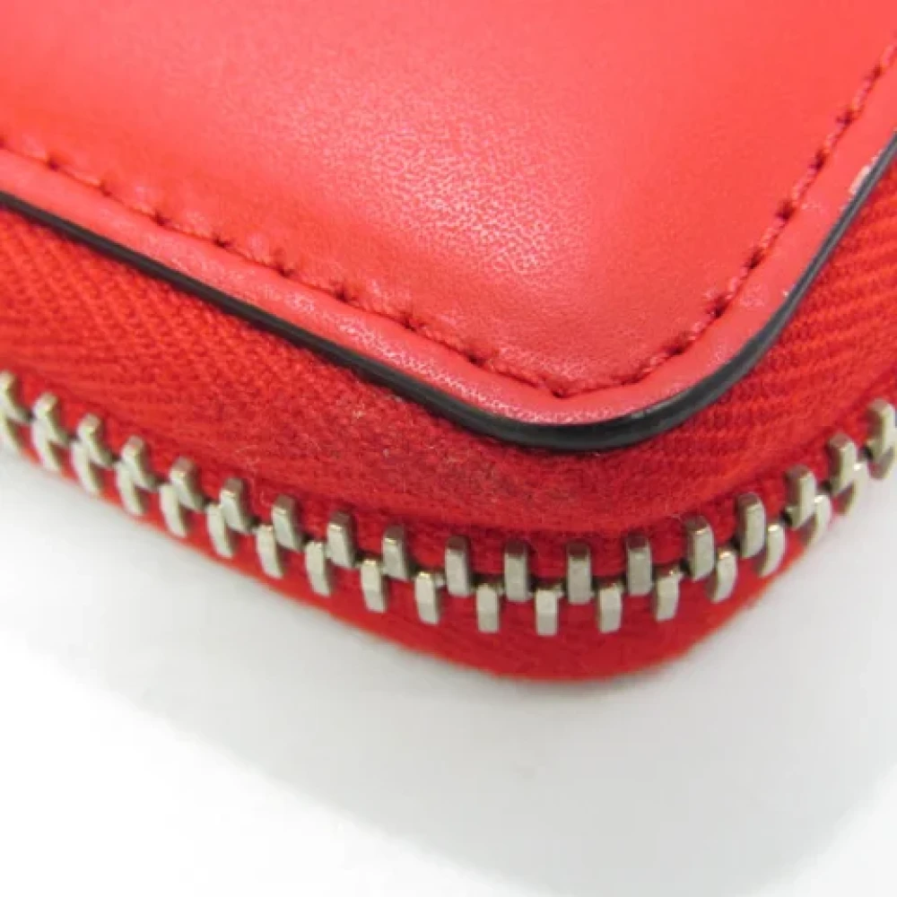Valentino Vintage Pre-owned Leather wallets Red Dames