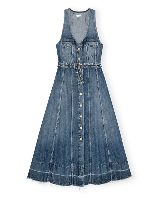 denim-riem-midi-jurk