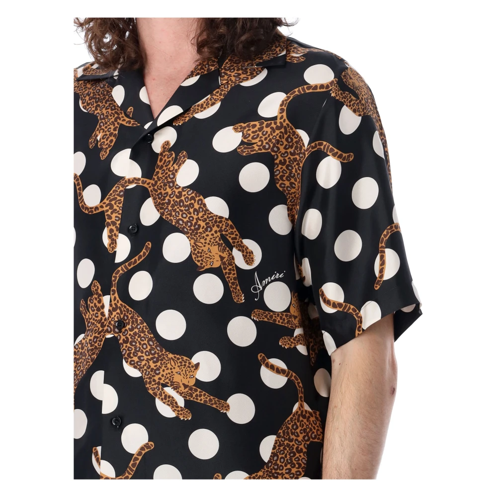 Amiri Pois Cheetah Bowling Shirt Multicolor Heren