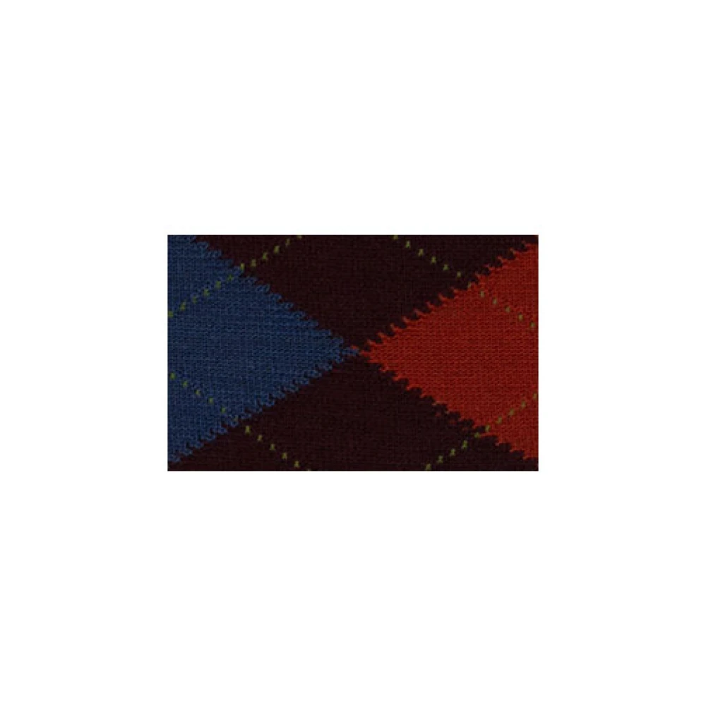 Gallo Lange bordeauxrode sokken voor heren met inlegmotief Multicolor Heren