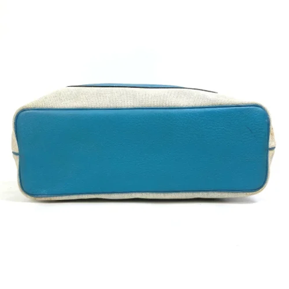 Hermès Vintage Pre-owned Fabric shoulder-bags Blue Dames