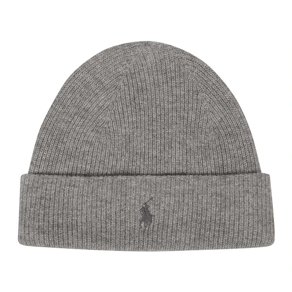 Ralph Lauren Stijlvolle Beanie Hoed voor het winterseizoen Gray Heren