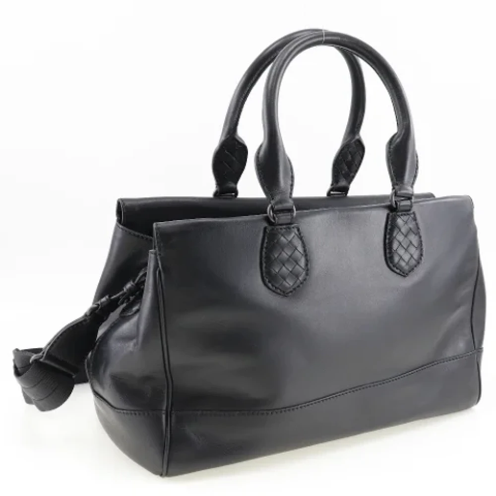 Bottega Veneta Vintage Pre-owned Leather handbags Black Dames