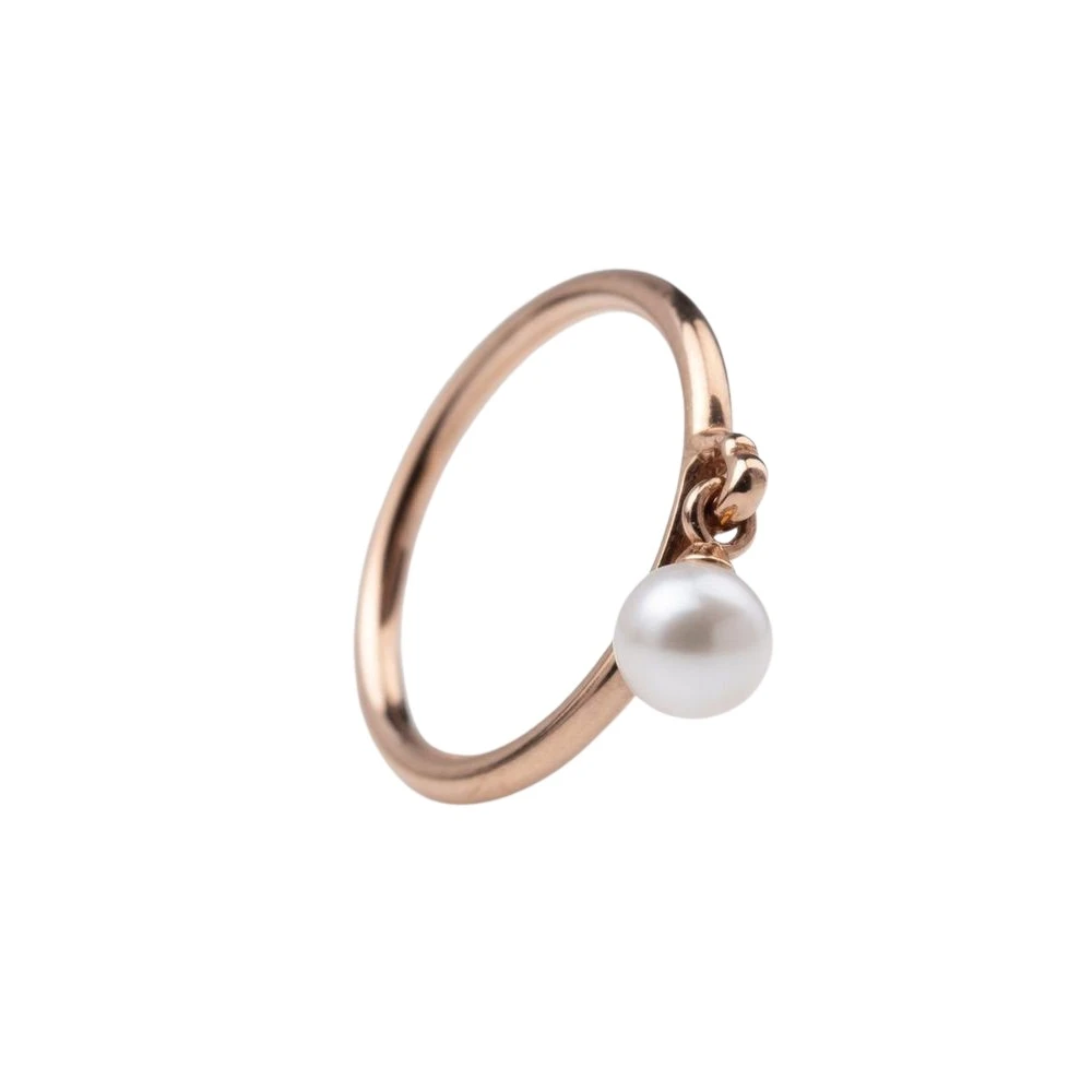 Pandora Pink Rings, Female, 52 Mm, Contemporary Pearl Ring