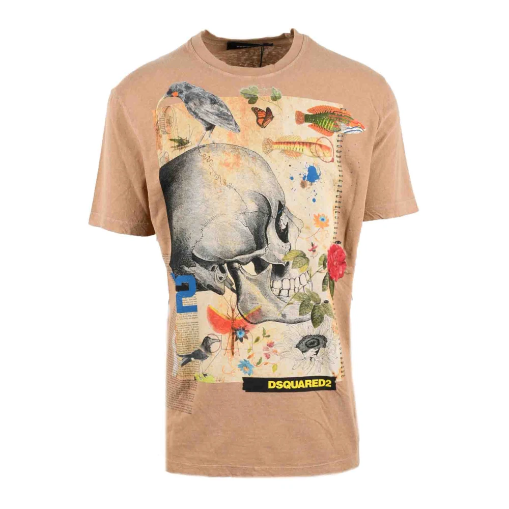 Dsquared2 Katoenen T-shirt Brown Heren
