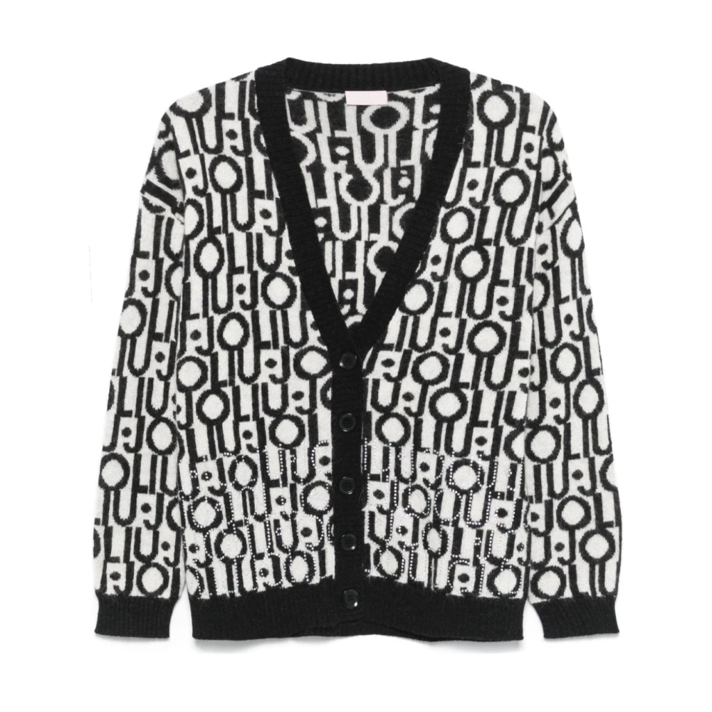 Liu Jo Zwart Jacquard Vest Multicolor Dames